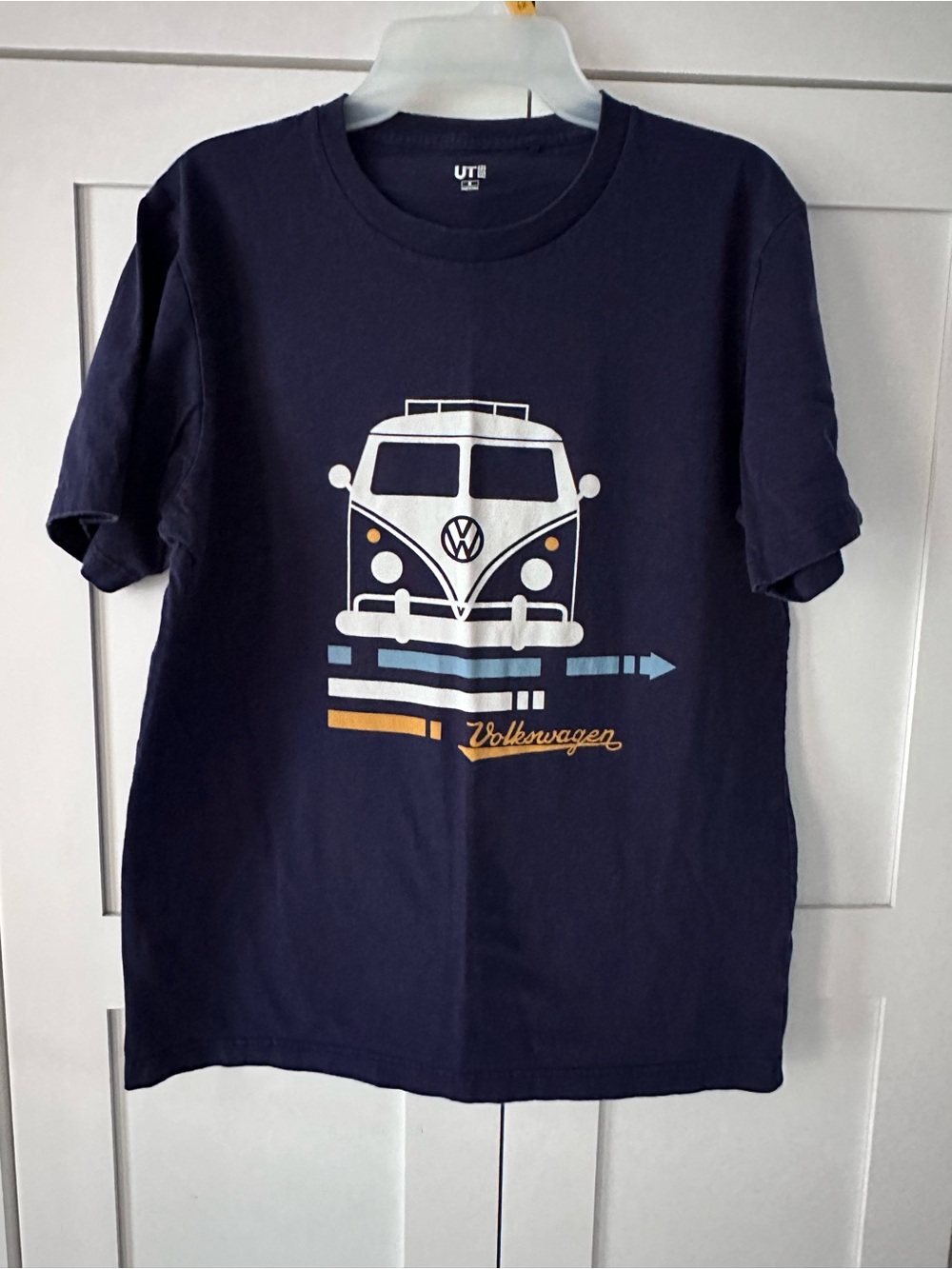 Uniqlo Navy Blue Volkswagen Bus Graphic Short-Sleeve Tee